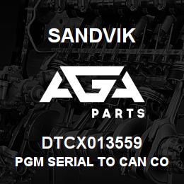 DTCX013559 Sandvik PGM SERIAL TO CAN CONV *NOT 4 SALE | AGA Parts