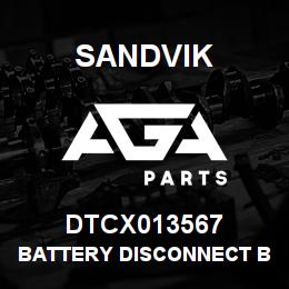 DTCX013567 Sandvik BATTERY DISCONNECT BOX WELDMENT | AGA Parts
