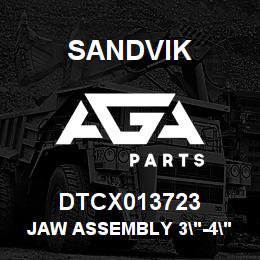 DTCX013723 Sandvik JAW ASSEMBLY 3"-4" | AGA Parts