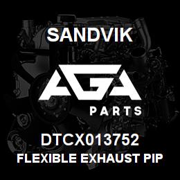 DTCX013752 Sandvik FLEXIBLE EXHAUST PIPE | AGA Parts