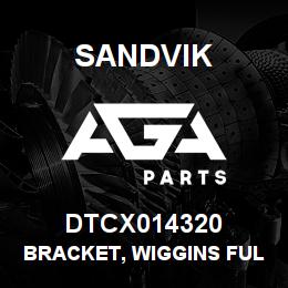 DTCX014320 Sandvik BRACKET, WIGGINS FULL SERVICE | AGA Parts