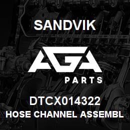 DTCX014322 Sandvik HOSE CHANNEL ASSEMBLY | AGA Parts