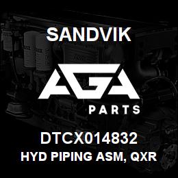 DTCX014832 Sandvik HYD PIPING ASM, QXR 1120/1320 | AGA Parts