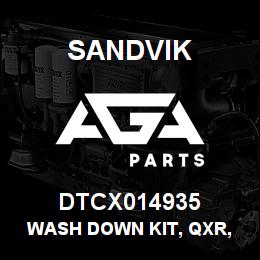 DTCX014935 Sandvik WASH DOWN KIT, QXR, CAT PUMP | AGA Parts