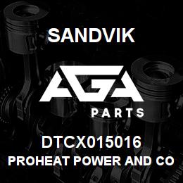 DTCX015016 Sandvik PROHEAT POWER AND CONTROL CABLE | AGA Parts