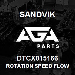 DTCX015166 Sandvik ROTATION SPEED FLOW METER | AGA Parts