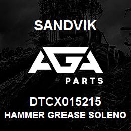 DTCX015215 Sandvik HAMMER GREASE SOLENOID | AGA Parts
