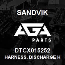 DTCX015252 Sandvik HARNESS, DISCHARGE HIGH TEMP | AGA Parts