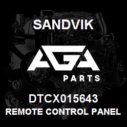 DTCX015643 Sandvik REMOTE CONTROL PANEL VER 3 | AGA Parts