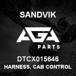 DTCX015646 Sandvik HARNESS, CAB CONTROL PANEL QSK23 | AGA Parts