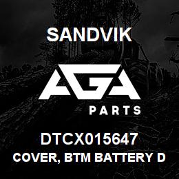 DTCX015647 Sandvik COVER, BTM BATTERY DISCONNECT SWIT | AGA Parts