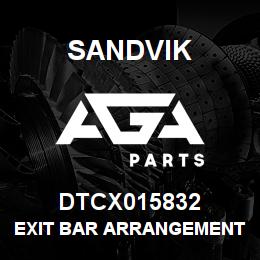 DTCX015832 Sandvik EXIT BAR ARRANGEMENT | AGA Parts