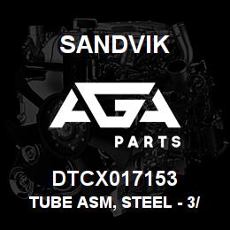 DTCX017153 Sandvik TUBE ASM, STEEL - 3/8 X 0.049 | AGA Parts