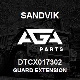 DTCX017302 Sandvik GUARD EXTENSION | AGA Parts