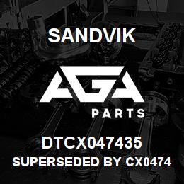 DTCX047435 Sandvik SUPERSEDED BY CX047435 RB | AGA Parts