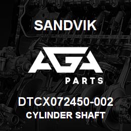 DTCX072450-002 Sandvik CYLINDER SHAFT | AGA Parts