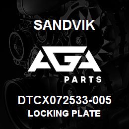 DTCX072533-005 Sandvik LOCKING PLATE | AGA Parts