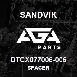DTCX077006-005 Sandvik SPACER | AGA Parts