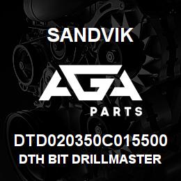 DTD020350C015500 Sandvik DTH BIT DRILLMASTER 90MM | AGA Parts