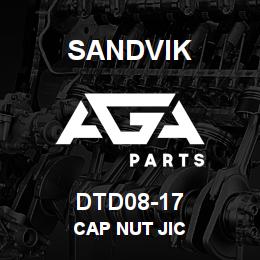 DTD08-17 Sandvik CAP NUT JIC | AGA Parts