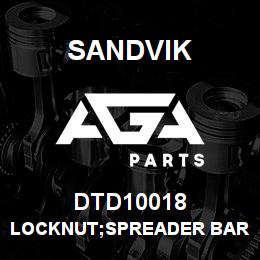 DTD10018 Sandvik LOCKNUT;SPREADER BAR 1.25" | AGA Parts