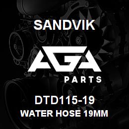 DTD115-19 Sandvik WATER HOSE 19MM | AGA Parts