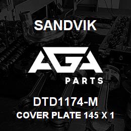 DTD1174-M Sandvik COVER PLATE 145 X 1 METER EN9 | AGA Parts