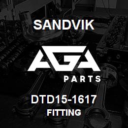 DTD15-1617 Sandvik FITTING | AGA Parts