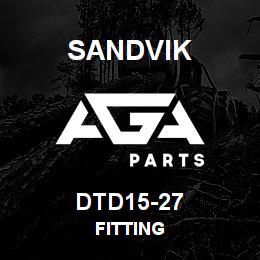 DTD15-27 Sandvik FITTING | AGA Parts