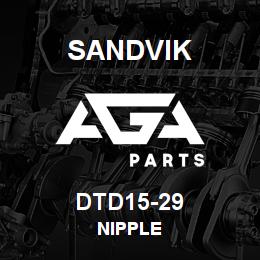 DTD15-29 Sandvik NIPPLE | AGA Parts
