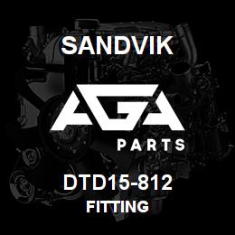 DTD15-812 Sandvik FITTING | AGA Parts