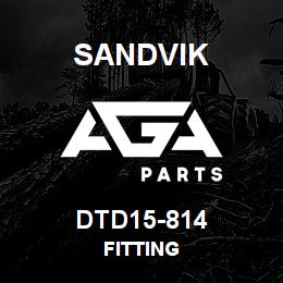 DTD15-814 Sandvik FITTING | AGA Parts