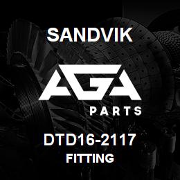 DTD16-2117 Sandvik FITTING | AGA Parts