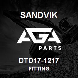 DTD17-1217 Sandvik FITTING | AGA Parts