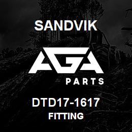 DTD17-1617 Sandvik FITTING | AGA Parts