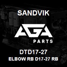 DTD17-27 Sandvik ELBOW RB D17-27 RB | AGA Parts