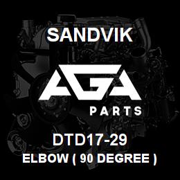 DTD17-29 Sandvik ELBOW ( 90 DEGREE ) | AGA Parts