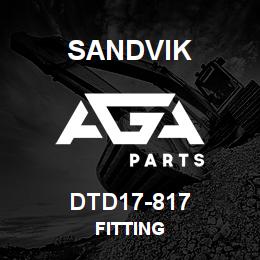 DTD17-817 Sandvik FITTING | AGA Parts