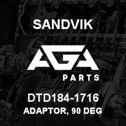 DTD184-1716 Sandvik ADAPTOR, 90 DEG | AGA Parts
