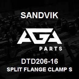 DTD206-16 Sandvik SPLIT FLANGE CLAMP SAE 1 CODE 62 | AGA Parts