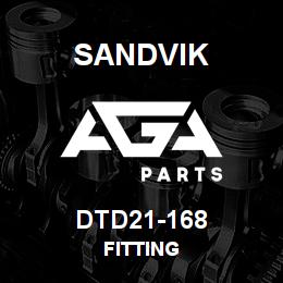 DTD21-168 Sandvik FITTING | AGA Parts