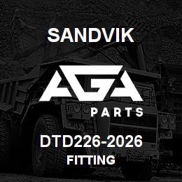 DTD226-2026 Sandvik FITTING | AGA Parts