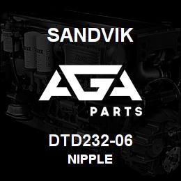 DTD232-06 Sandvik NIPPLE | AGA Parts