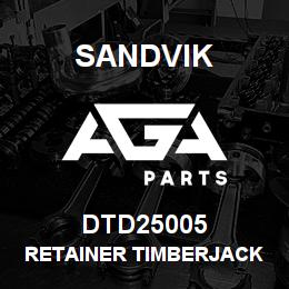 DTD25005 Sandvik RETAINER TIMBERJACK 45 DEG | AGA Parts
