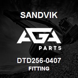 DTD256-0407 Sandvik FITTING | AGA Parts