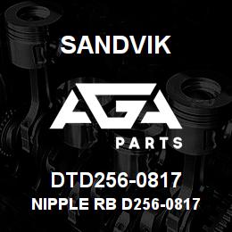 DTD256-0817 Sandvik NIPPLE RB D256-0817 RB | AGA Parts