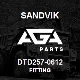 DTD257-0612 Sandvik FITTING | AGA Parts