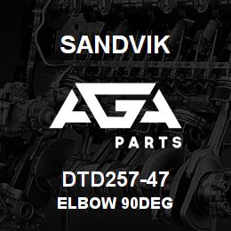 DTD257-47 Sandvik ELBOW 90DEG | AGA Parts