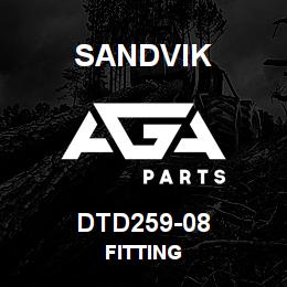 DTD259-08 Sandvik FITTING | AGA Parts