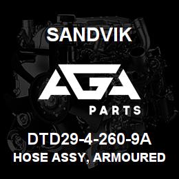 DTD29-4-260-9A Sandvik HOSE ASSY, ARMOURED MDG41 | AGA Parts